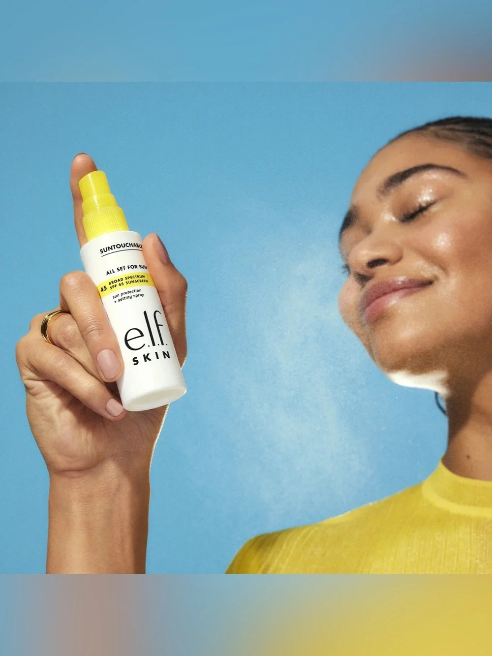 elf Suntouchable All Set For Sun SPF 45 Sun Protection & Setting Spray